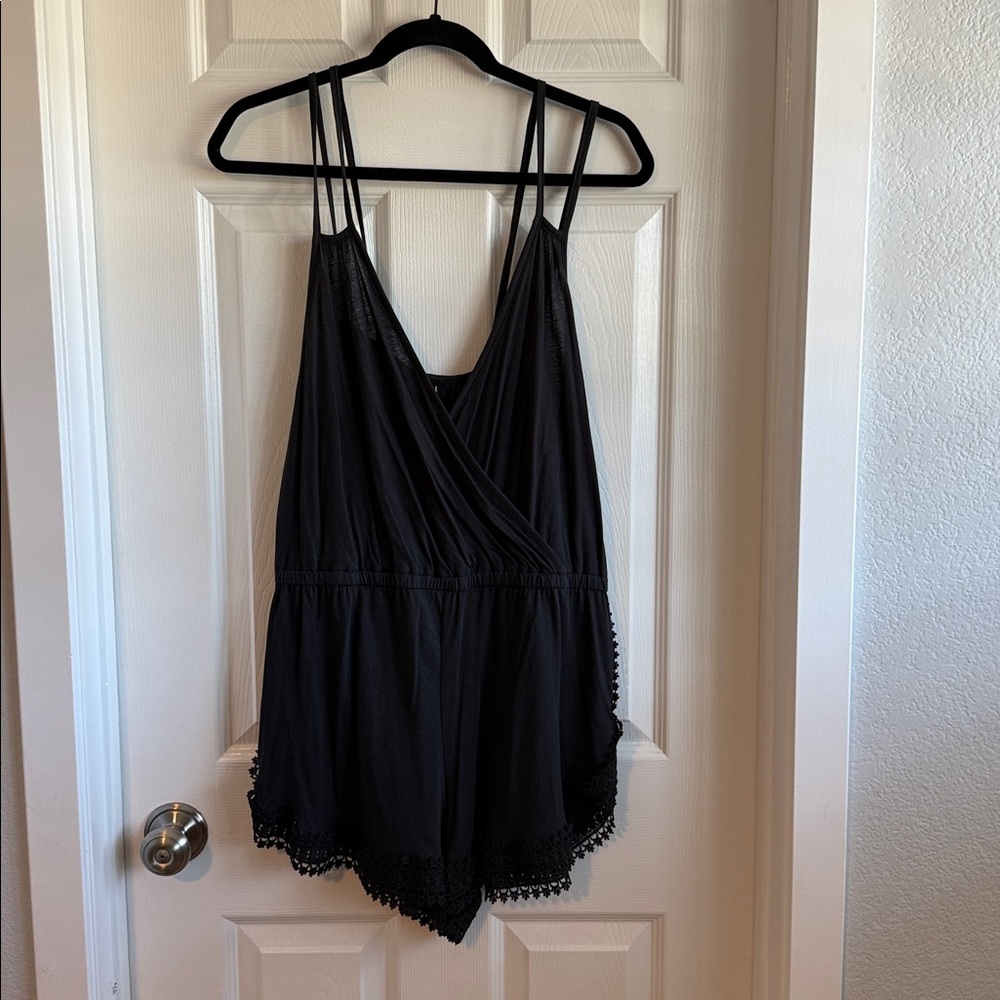 New with Tags Black Sleeveless Romper